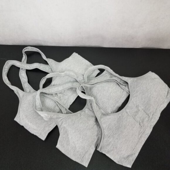NEW Nordstrom Make + Model S Set of 3 Sports Bras Thermal Ribbed Racerback - Picture 1 of 11